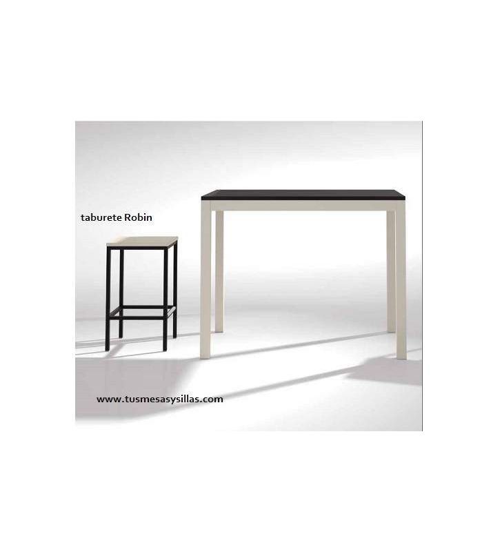 Mesa alta barra de cocina Multiplus fondo estrecha 45-50 cm de porcelánico