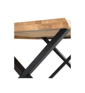 Jambes métallisées croisées noires