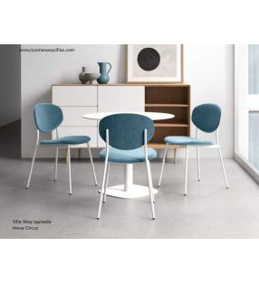 Chaise de style industriel rembourrée Way pour la cuisine ou la salle à manger.  - 8