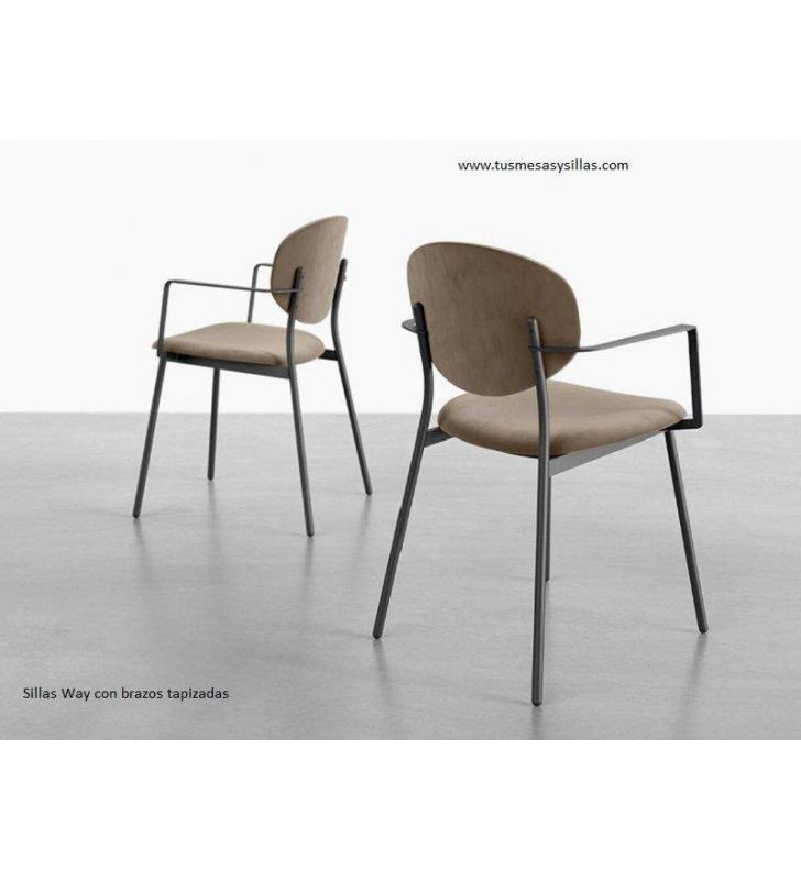 copy of Chaise de style industriel rembourrée Way pour la cuisine ou la salle à manger.  - 2