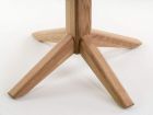 Petite table ronde Alantra avec base et plateau en bois massif  - 8