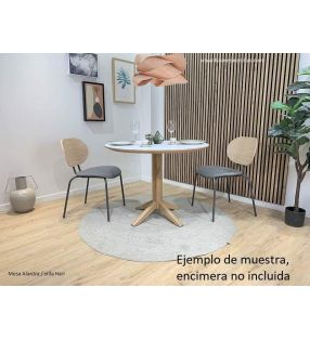 Pied en bois pour table de cuisine ou de salle à manger, en chêne ou en hêtre, Alantra  - 3