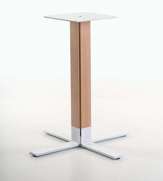 Pata para mesa en madera y metal de altura 72 cm, para cocina o comedor  - 1