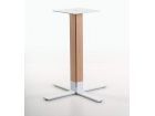 Pata para mesa en madera y metal de altura 72 cm, para cocina o comedor  - 1