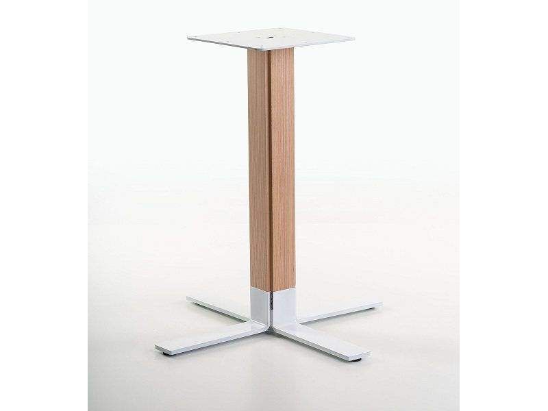 Pata para mesa en madera y metal de altura 72 cm, para cocina o comedor  - 1