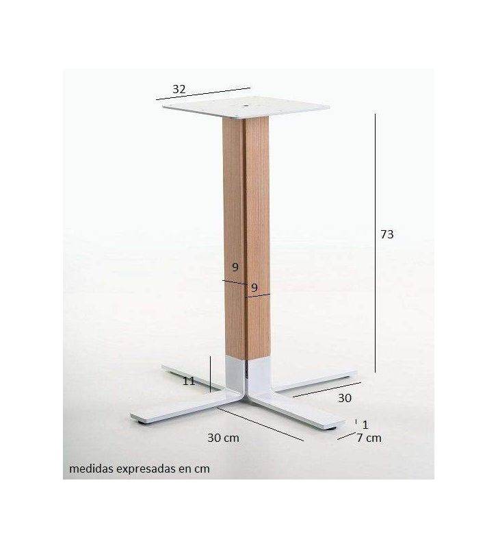 Petite table ronde de salon, modèle Eki avec plateau en bois massif  - 8