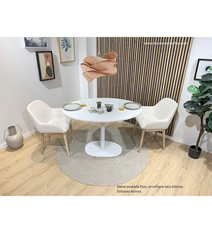 table-ovale-laque-blanche
