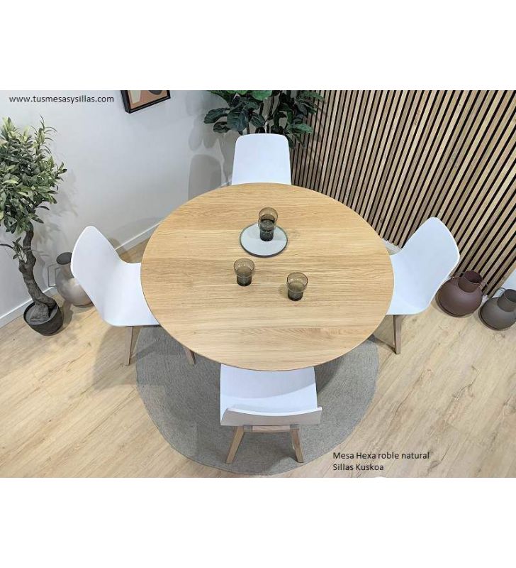 table-a-manger-ronde-bois