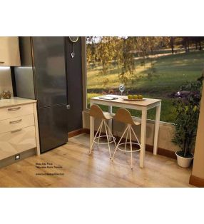 Mesa alta  fija de estilo nordico Flora