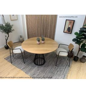 tables-rondes-bois-fer