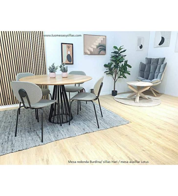 mesa-redonda-comedor-madera-negro  [Foto real]
