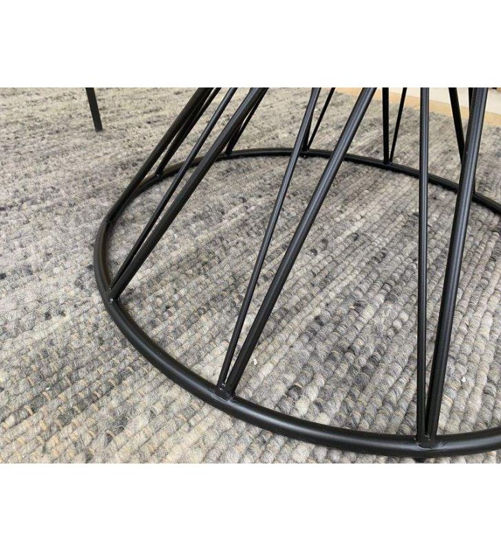 table-pied-rond-metallique