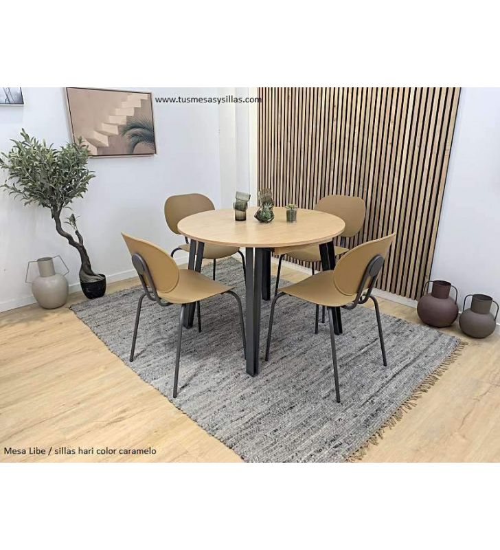 table-ronde-pieds-metal