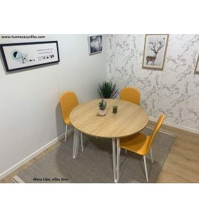 Silla Aire para cocina o comedor cómoda y ligera con patas metálicas  - 5