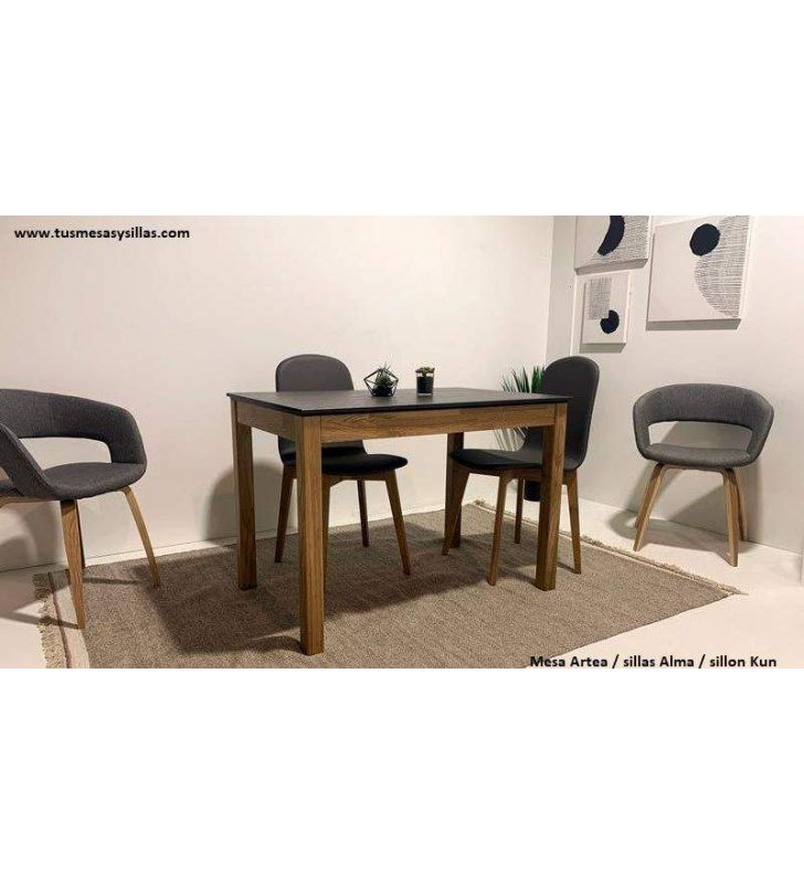 Chaise de salle à manger rembourrée pour les maisons avec animaux de compagnie, chiens ou chats, Alma  - 5