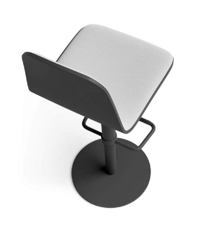 Taburete alto Lemon regulable en altura, asiento en 2 tonos para barras o mostrador de cocina  - 4