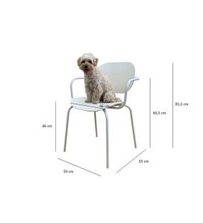 Chaise avec accoudoirs pour maisons avec animaux domestiques, chiens et chats, cuisine - salle à manger  - 5