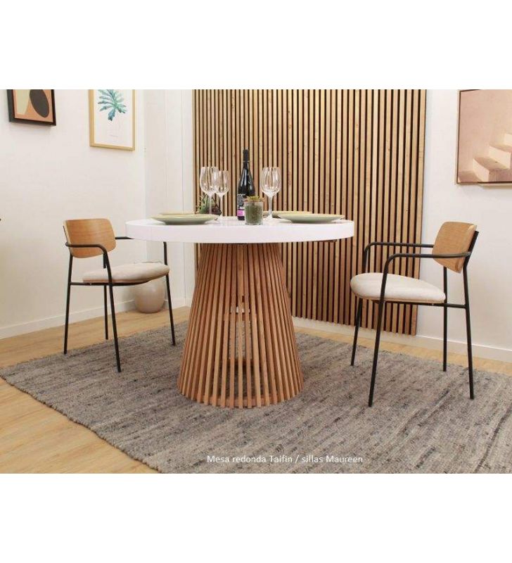 Table-ronde-blanc-noir
