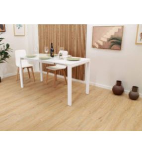 Table extensible Aura avec plateau en verre trempé et design moderne  - 12