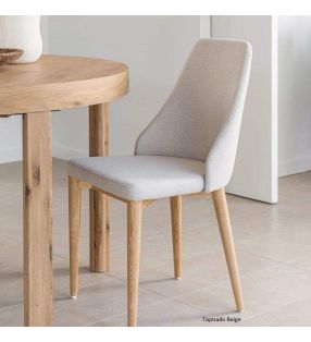 Chaise rembourrée pour salle à manger ou cuisine Roxie style nordique  - 9