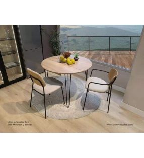 Maureen, sillas con brazos de estilo industrial y apilables  - 13