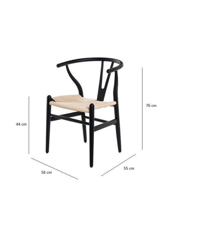 Silla ADA con asientos en enea adaptable para espacios modernos o tradicionales.  - 13