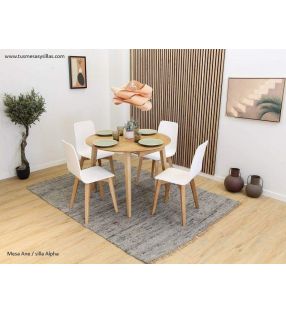 tables-rondes-bois-clair