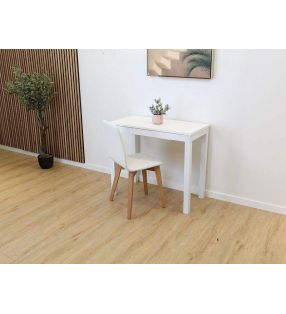 table-de-cuisine-etroite-blanche