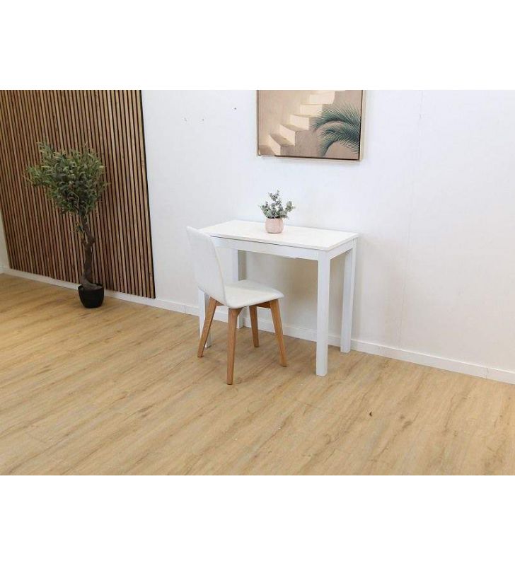 table-90x45-blanche-a rallonge