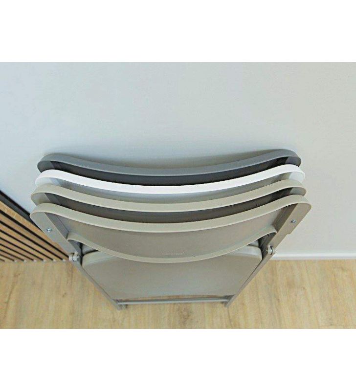 Silla Plegable de cocina en color blanco, antracita o comedor y poco peso  - 17