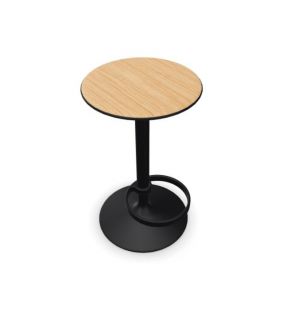 Tabouret haut Hula avec assise en bois de chêne par Andreu World  - 4