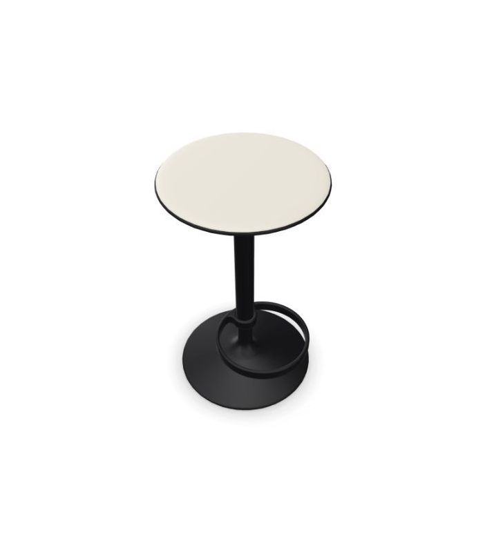 Tabourets-hauts-blanc-noir