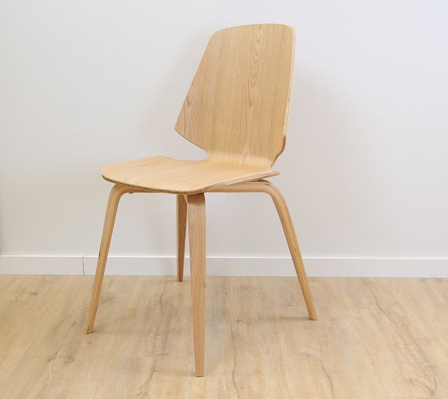 chaises-de-salle-à-manger-modernes-en-chêne