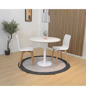 table ronde-facile à nettoyer