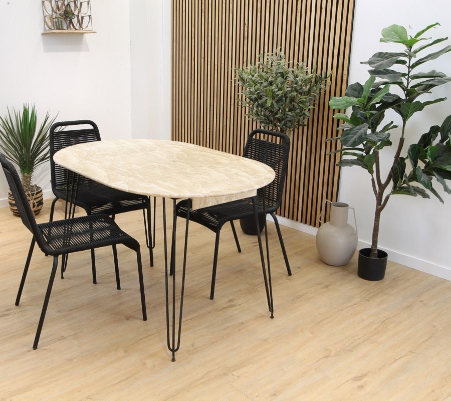 Table ronde pour terrasse extensible en diamètre de 80 - 85- 90 - 95 - 100