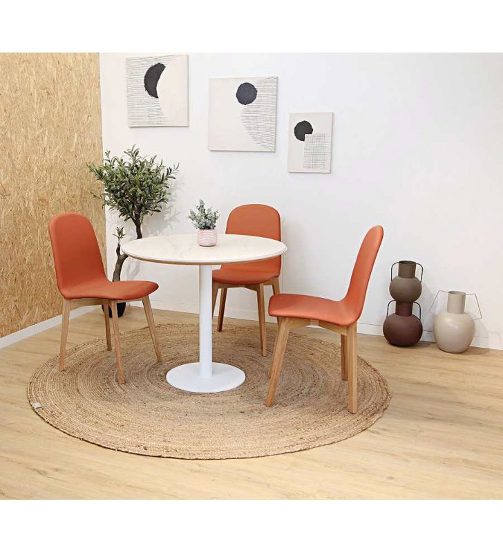 Mesa- redonda- encimera - Dekton  [Foto real]
