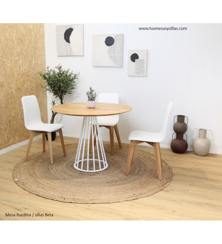 table ronde-style-vintage