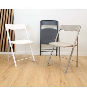 Silla Plegable de cocina Zen en color blanco, antracita o comedor y poco peso  - 20