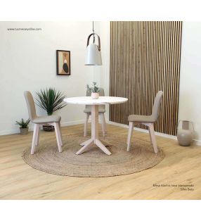 sillas beta y mesa de comedor alantra