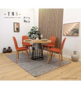 mesa-comedor-pata-metálica-negra