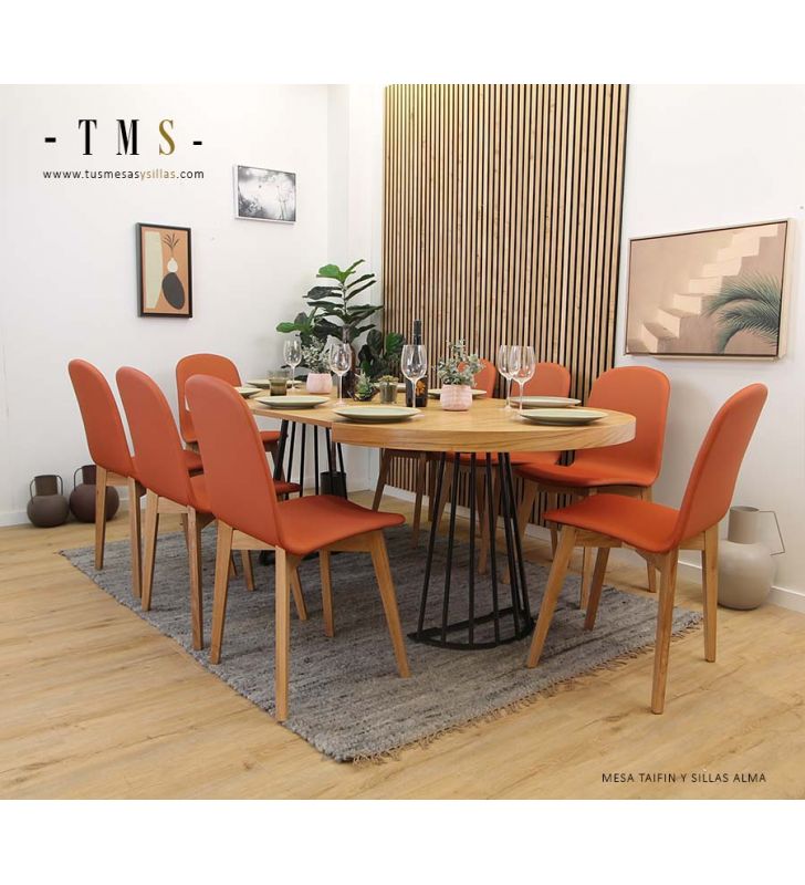 table-taifin-extensible-pied-en-metal