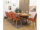 Mesa de comedor Taifin, extensible y pata metálica