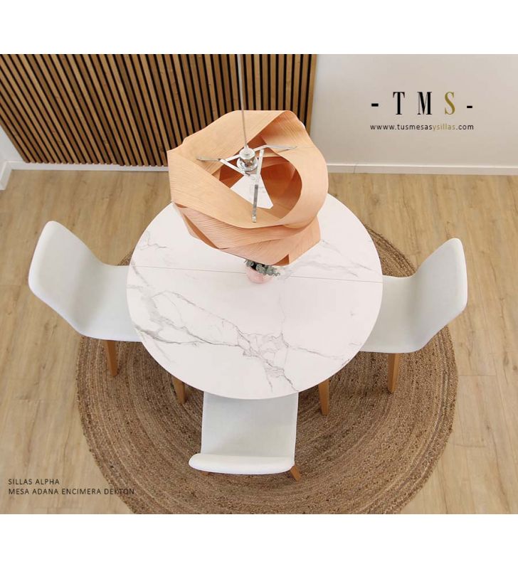 Comptoir-de-table-ronde-dekton-aura