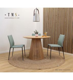 table ronde extensible en chêne