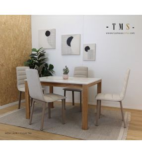 silla de comedor o salón tapizada