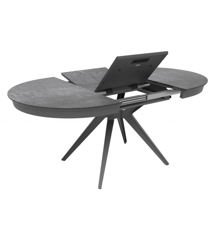 Mesa semiredonda extensible de Dekton para comedor  - 4