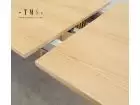 Table extensible Artea avec pieds tournés et bois de chêne naturel  - 10
