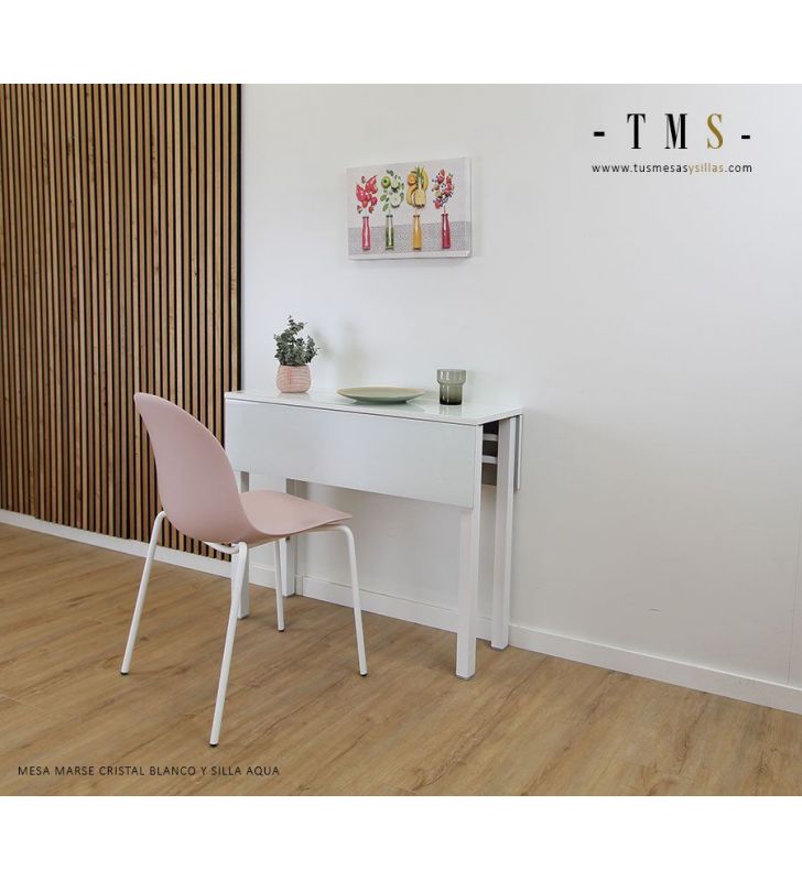 mesa-estrecha-blanca-cocina