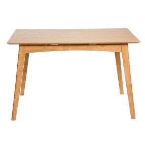 Table à oreilles pliante pas cher mesurant 120x50 cm Tika en chêne blanc  - 5