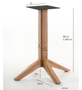 dimensions de la table haute ronde